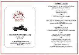 Menü Donnerstag