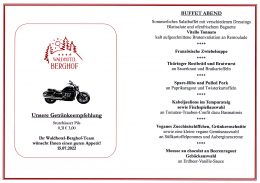 Menü Freitag