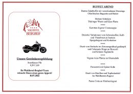 Menü Samstag